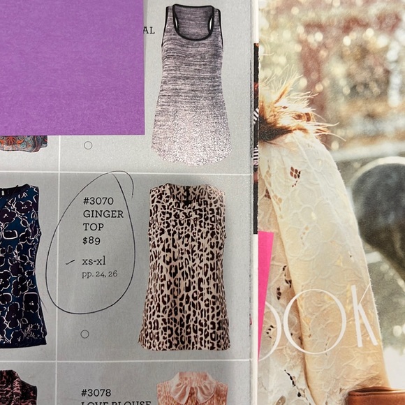 Cabi Ginger Top Tunic M leopard - Picture 4 of 13